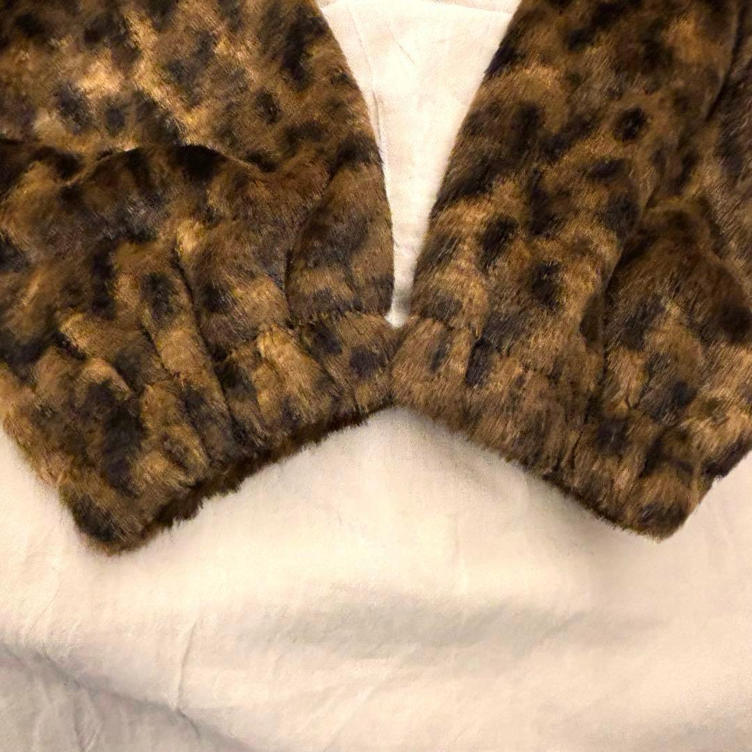 ＜6(ROKU)＞フェイクファー レオパード ブルゾン 38