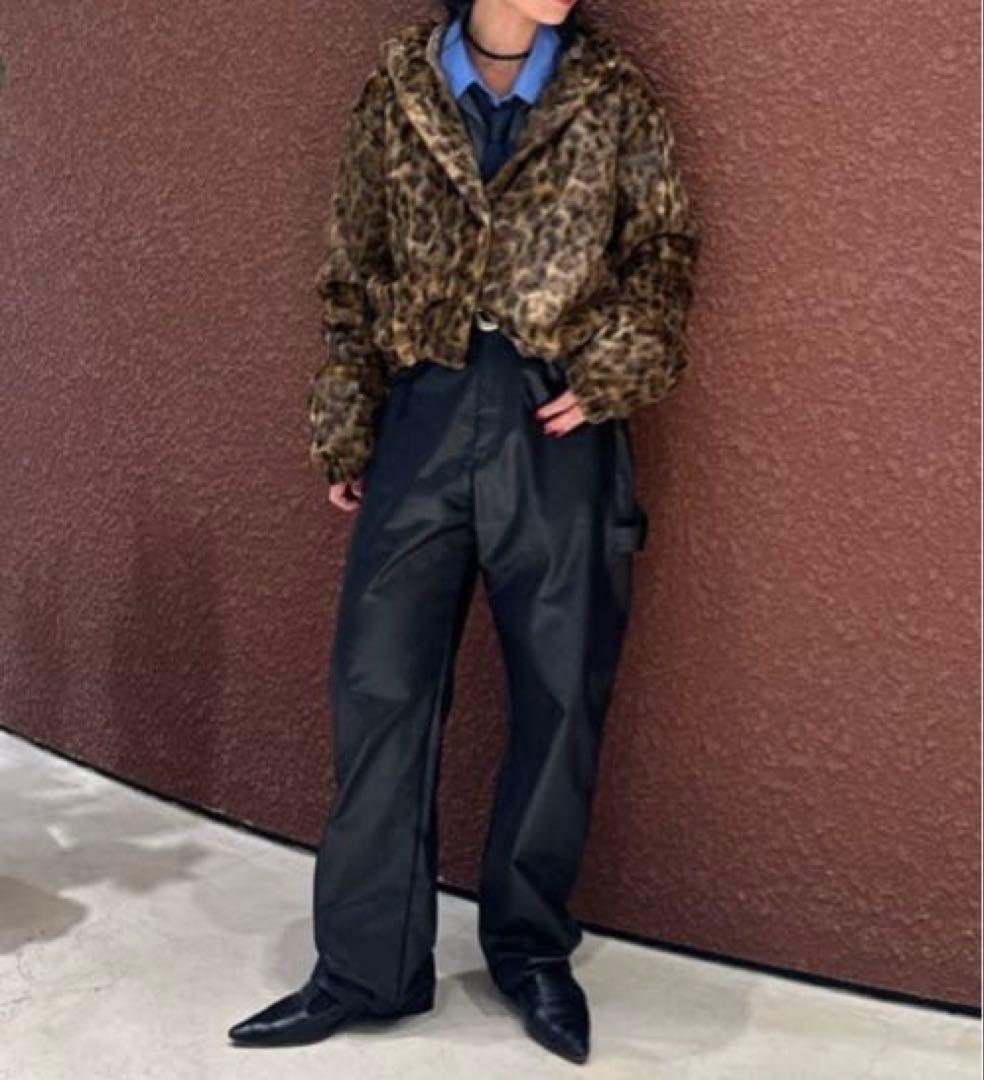 ＜6(ROKU)＞フェイクファー レオパード ブルゾン 38