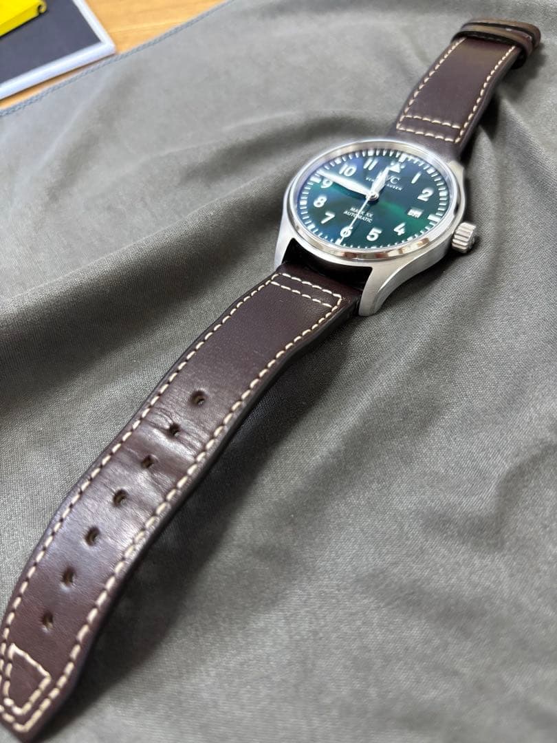 IWC 純正レザーベルト　XSサイズ　Easy Xchange ダークブラウン