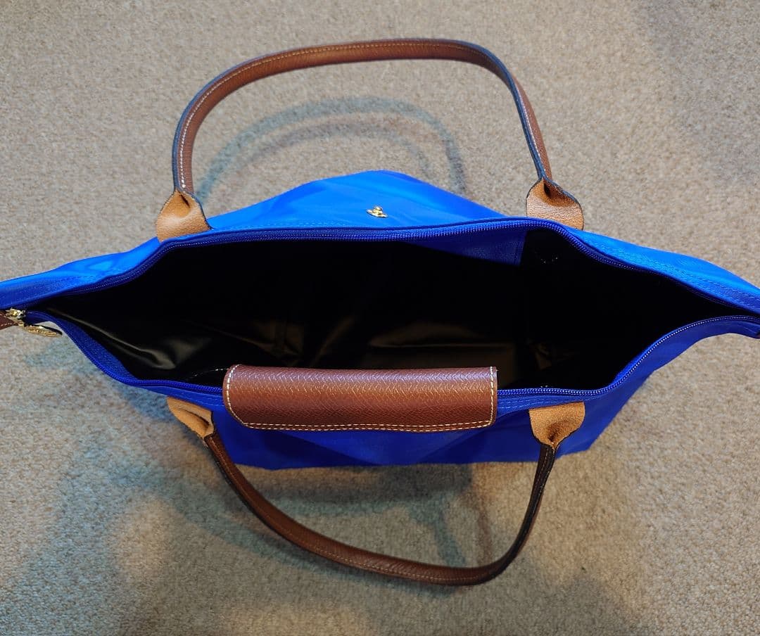 新品未使用☆ロンシャン☆ル・プリアージュ☆Lサイズ☆手持ちロングタイプ☆ブルー