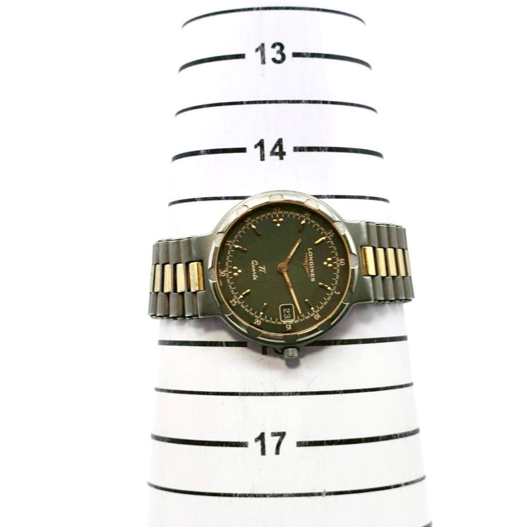 稼働品 LONGINES コンクエスト Conquest QZ チタン 2針
