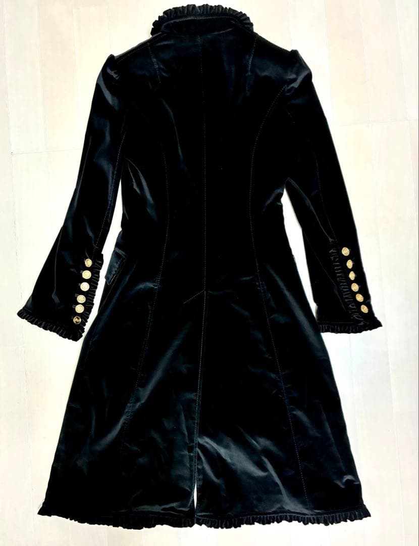 【新品 タグ付き】ドルチェ＆ガッバーナ ベロア コート ブラック 38 希少