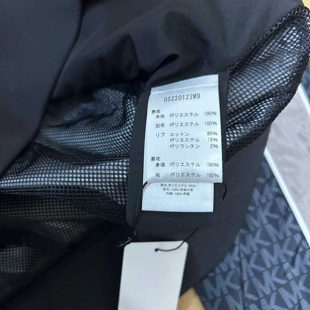 MICHAEL KORS 総柄ロゴ ライン ナイロン MAー1 ジャケット