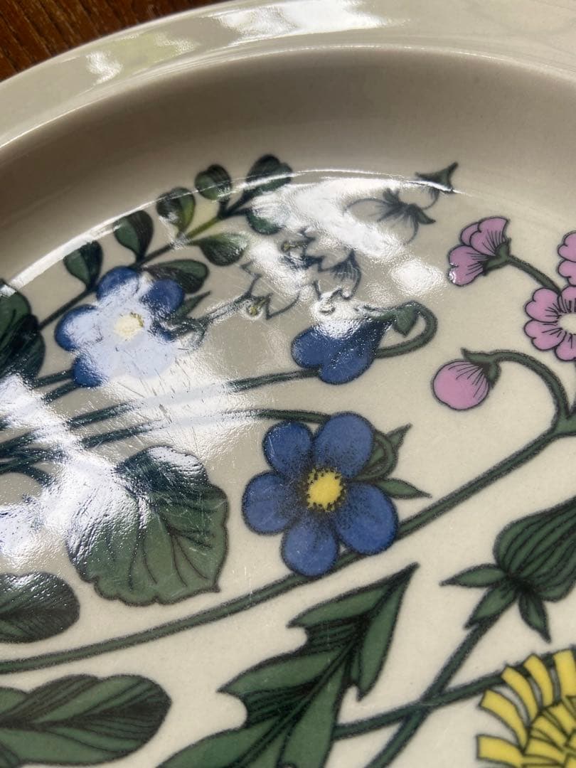 ツヤ有 ARABIA アラビア Flora フローラ プレート 24cm