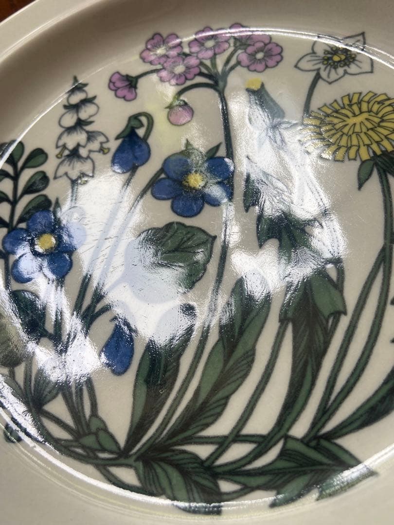 ツヤ有 ARABIA アラビア Flora フローラ プレート 24cm