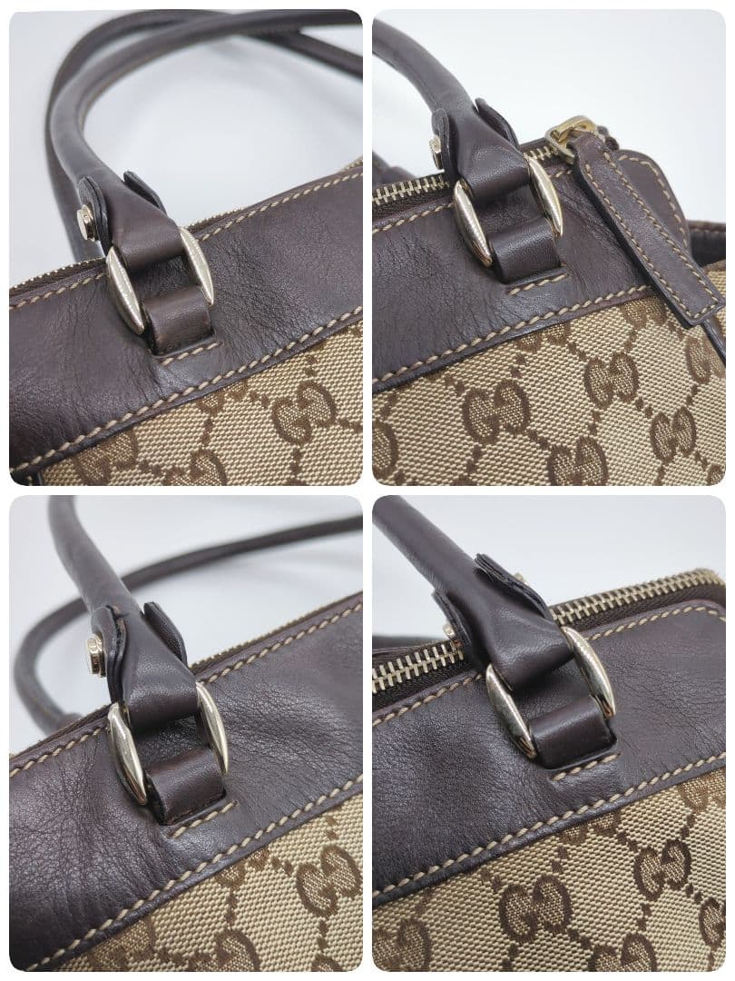 【人気モデル・良品】グッチ☆アビー トートバッグ GGキャンバス レザー