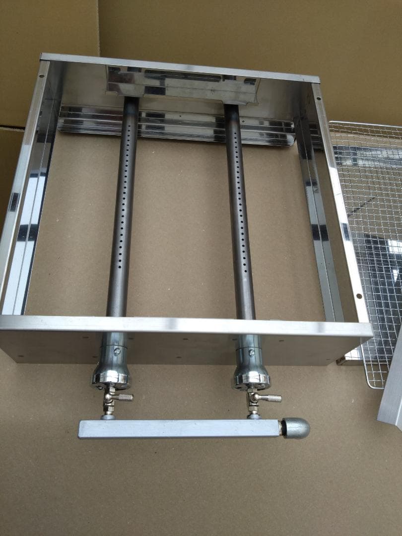 焼物グリラー 幅450x奥450 業務用 LPガス式 網焼き器 プロパン 海の家