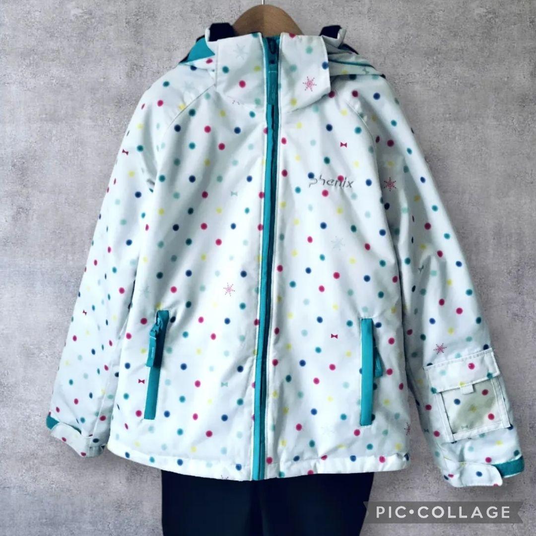 美品 Phenix スキーウェア 140 パステル水玉 125 130 145