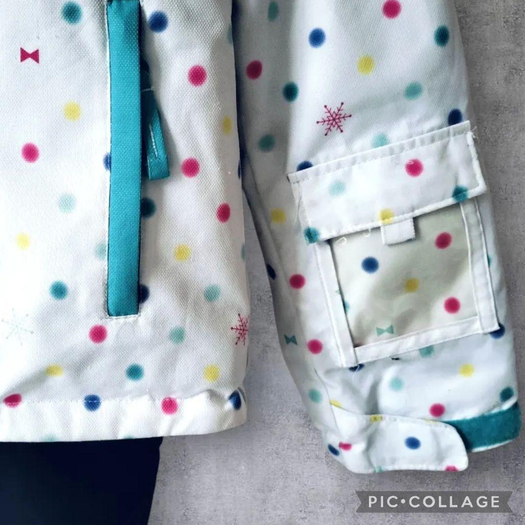 美品 Phenix スキーウェア 140 パステル水玉 125 130 145