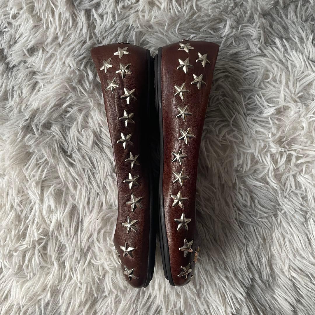 【未使用級】ジミーチュウ パンプス スタッズ ブラウン