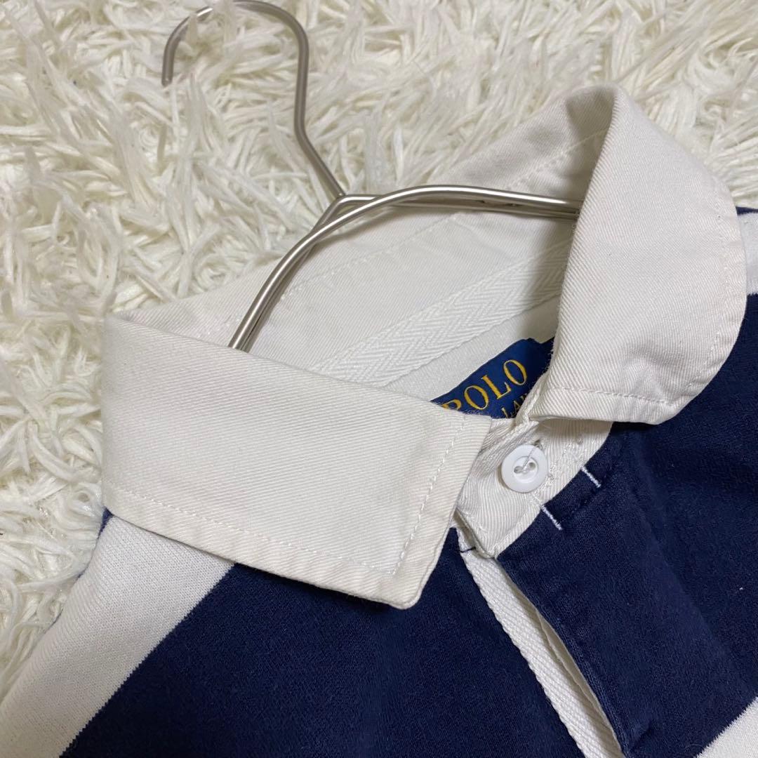 【美品・現行✨】ポロラルフローレン ボーダー ラガーシャツ QRタグ 常田大希M