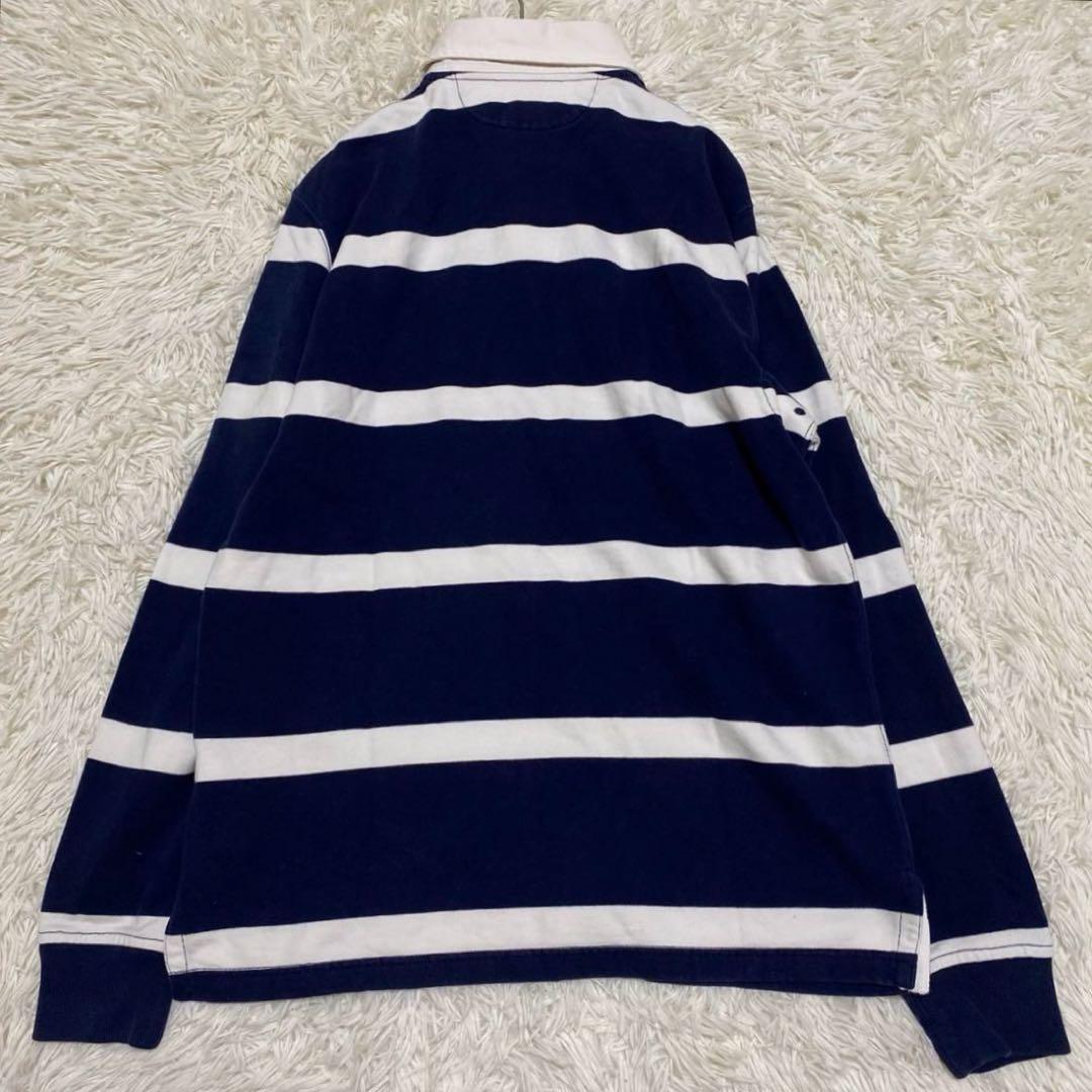 【美品・現行✨】ポロラルフローレン ボーダー ラガーシャツ QRタグ 常田大希M