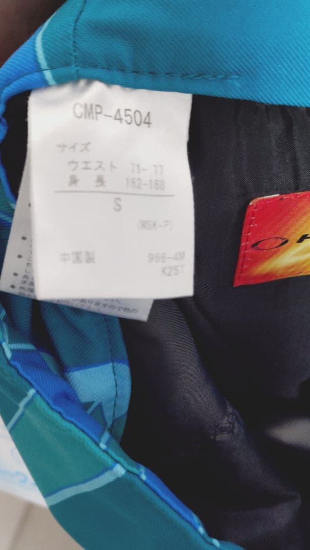 DESCENTE グリーン/ブルー スキーウェア/パンツセット ユニセックス S