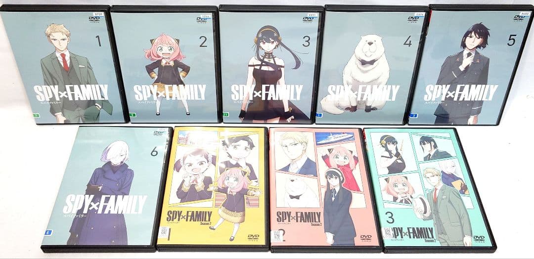 SPY×FAMILY/スパイファミリー【1期+2期】DVD 全9巻セット