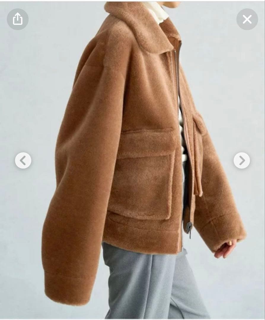 美品☆URBANCODE LONDONアーバンコードロンドン エコファーブルゾン