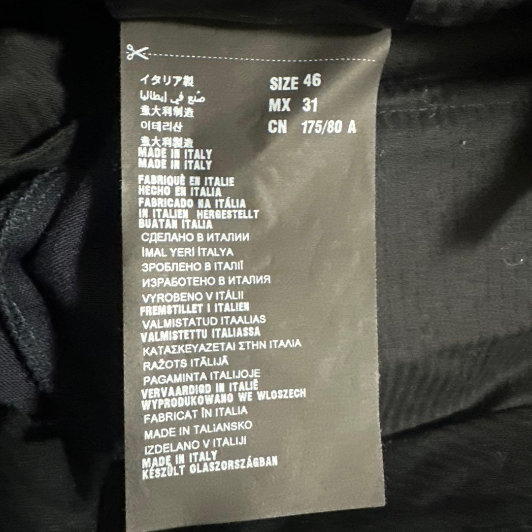 prada 2015ss ダークネイビー スーツ ホワイトステッチ