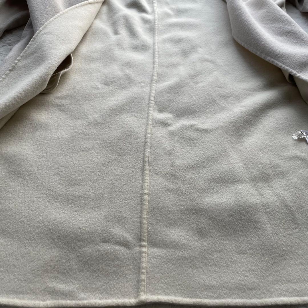 【F】 ドゥーズィエムクラス ♡ ノーカラー ウール カシミヤ混 ロングコート