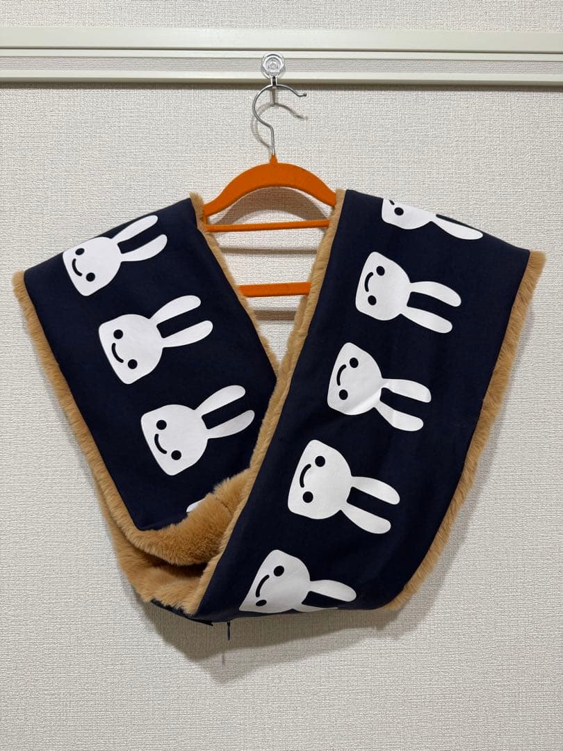 【試着のみ】CUNE ウサギたくさんふわふわスヌード キューン うさぎ マフラー