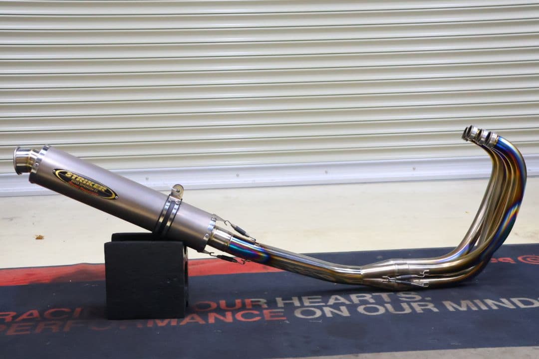 ZRX400 ZRX2 ストライカー　フルチタン手曲げマフラー