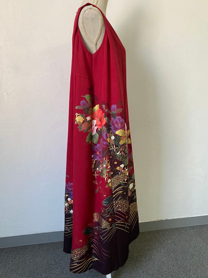 3203 着物　リメイク　ドレス　ワンピース