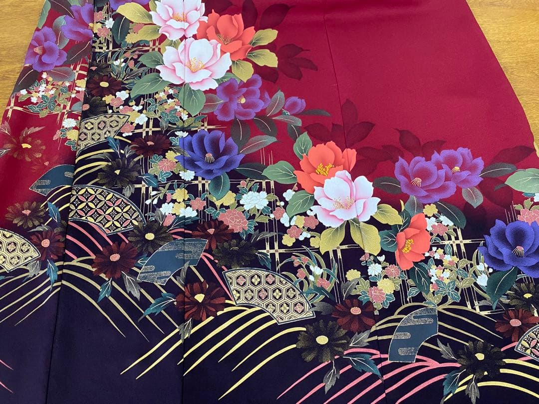 3203 着物　リメイク　ドレス　ワンピース