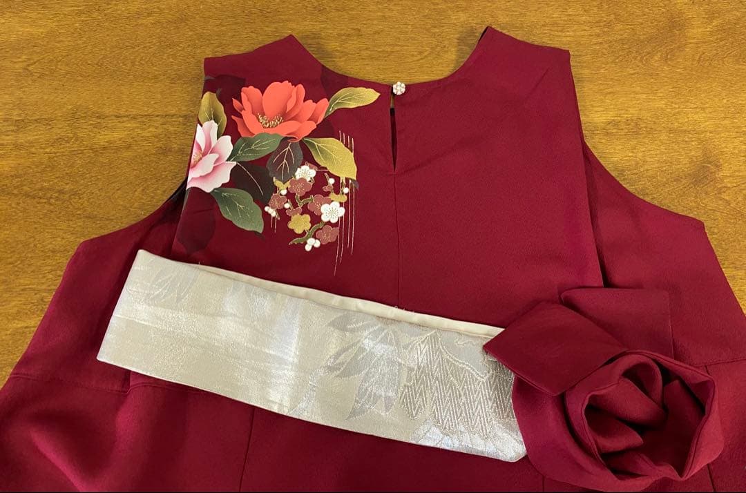 3203 着物　リメイク　ドレス　ワンピース