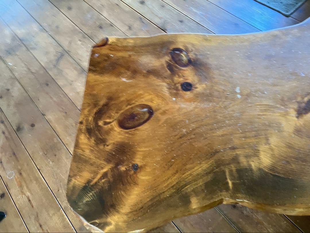 センターテーブル リビングテーブル ローテーブル 自然形状 ブラウン パイン材