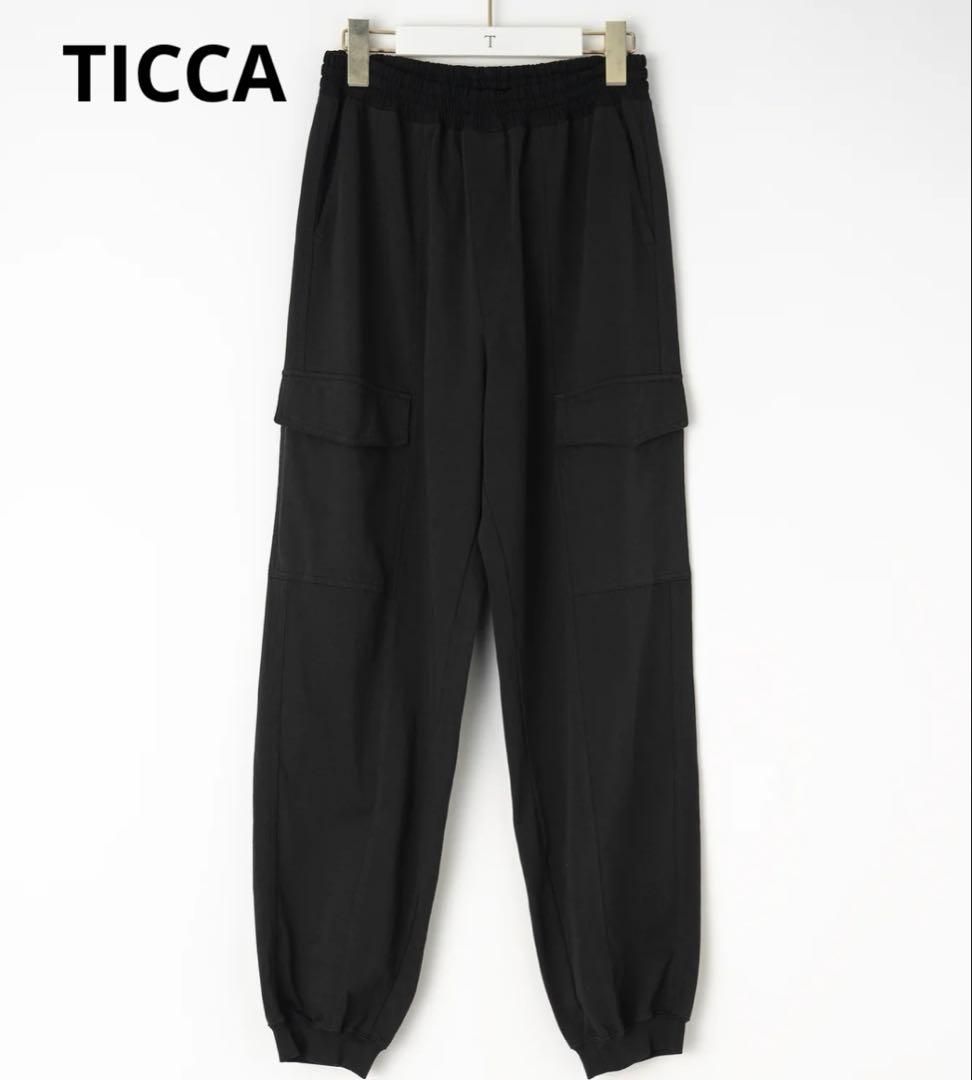 美品✨ティッカ 定価2.6万 完売品 アディクティブカーゴパンツ ブラック