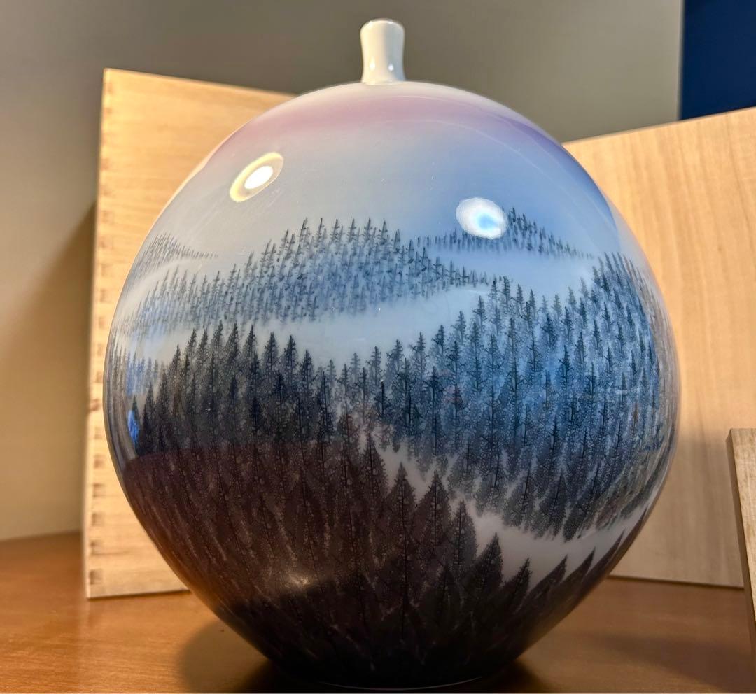 有田焼　藤井朱明作「朝日」　陶芸作家の作品