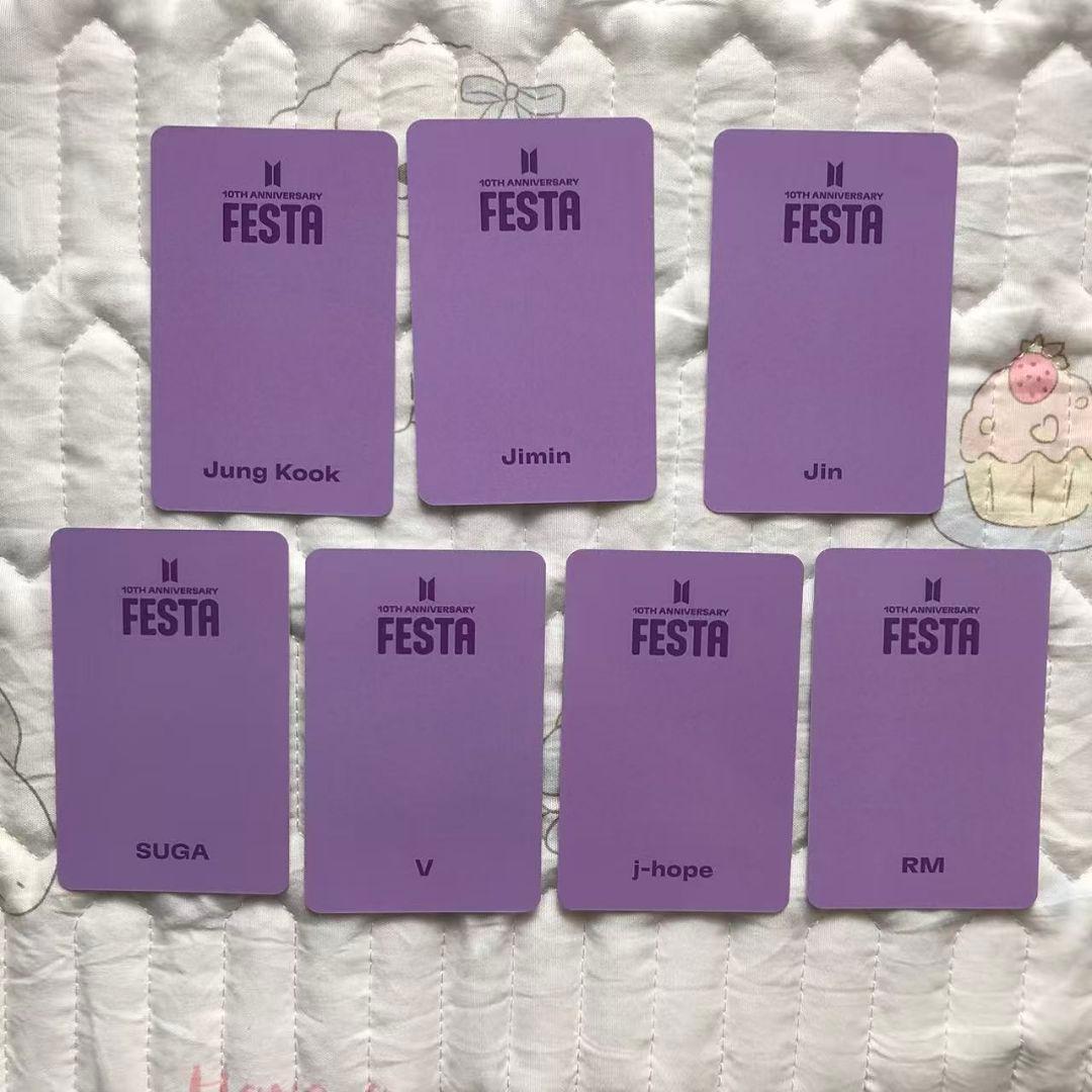 BTS FESTA 2023 10周年 ARMY ラウンジ 特典 トレカ 7枚