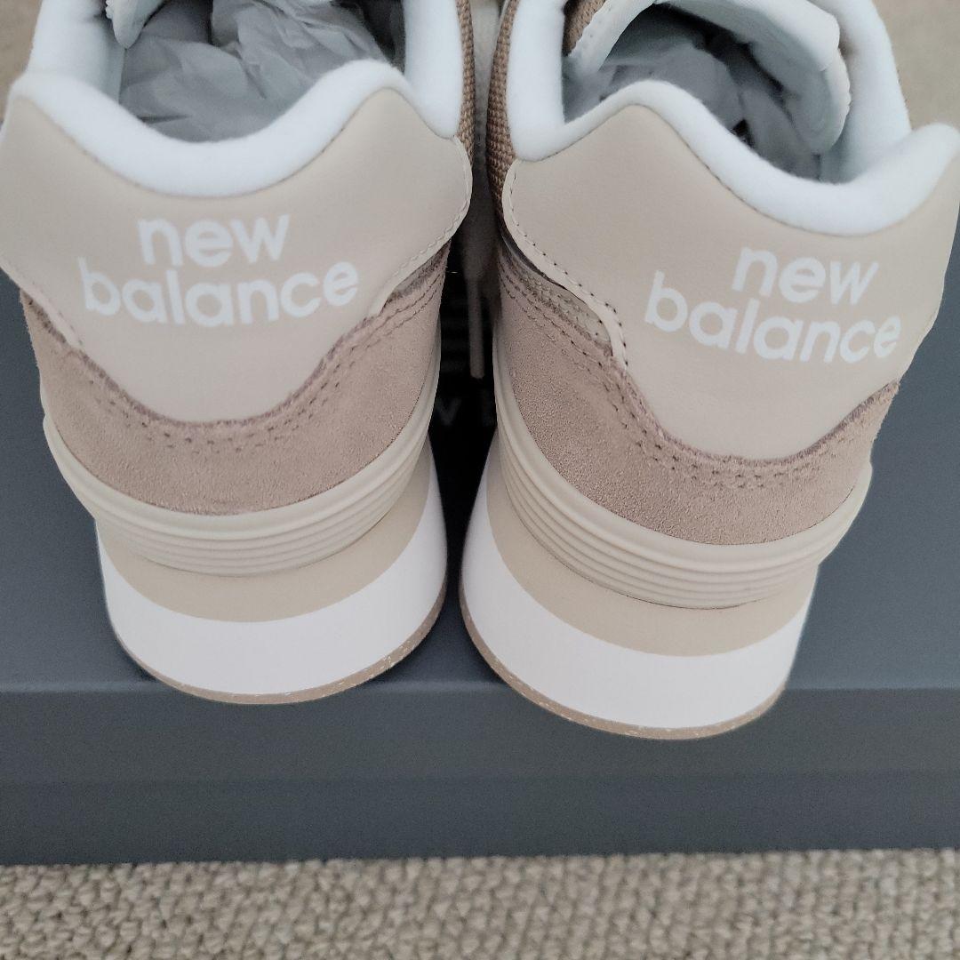 ★New Balance 574 ベージュ スニーカー23.5 新品.未使用