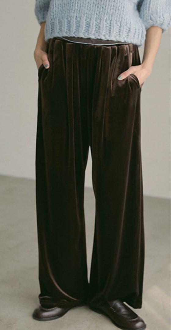 etre tokyo リラクシーベロアパンツ