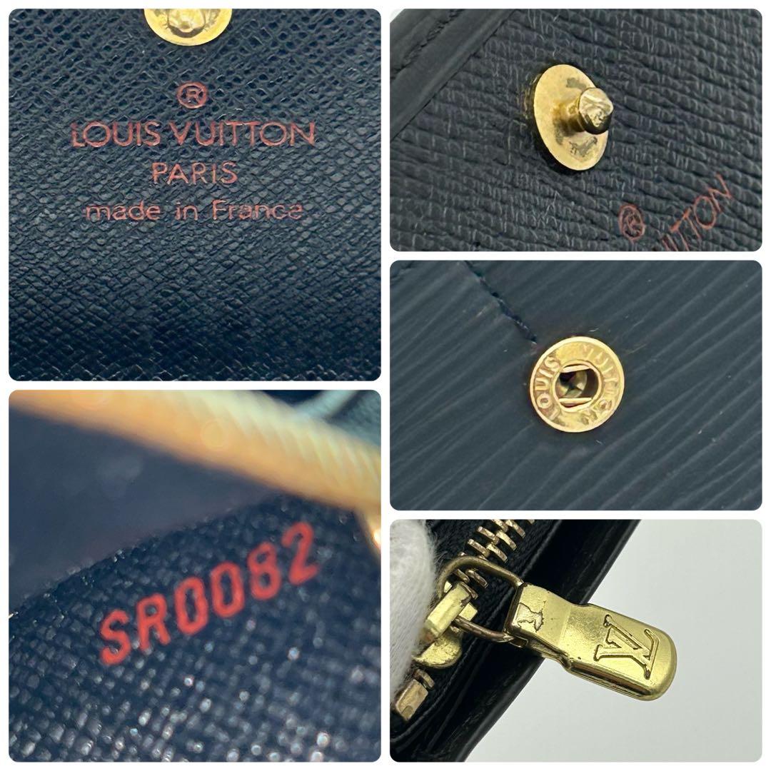 ルイ ヴィトン エピ ポシェット ポルトモネ クレディ ノワール 黒 長財布