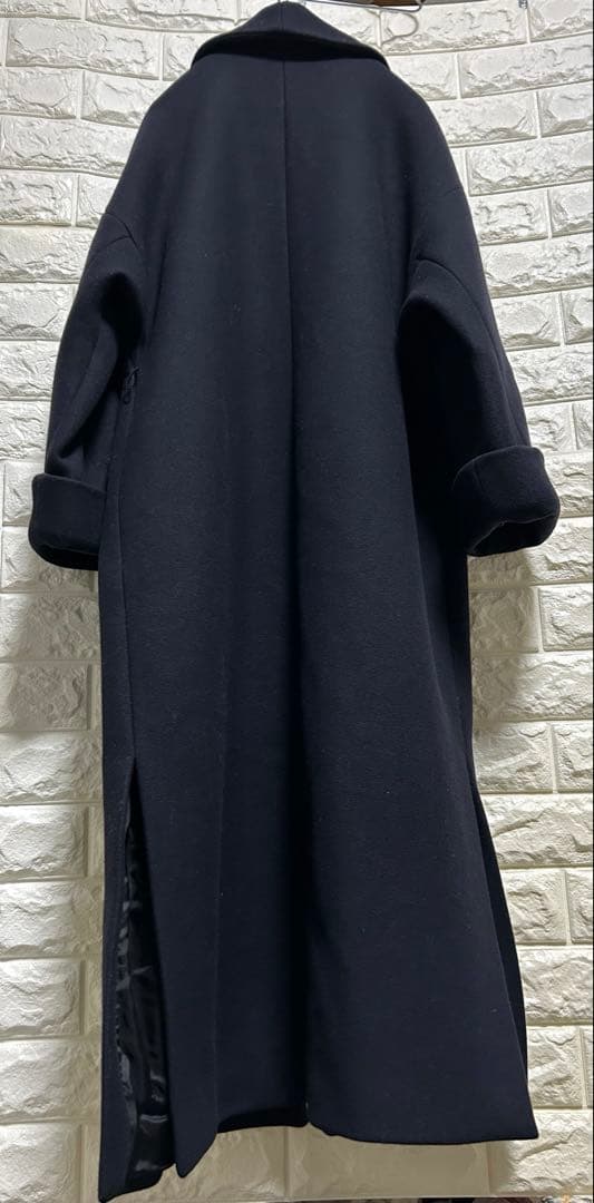 〔未使用に近い〕ZARA ネイビー ロングコート Manteco