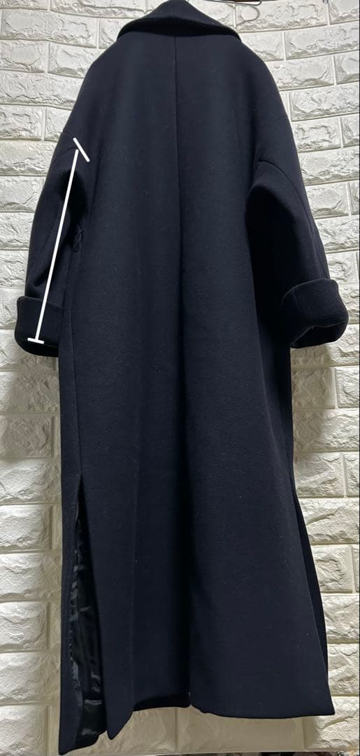 〔未使用に近い〕ZARA ネイビー ロングコート Manteco