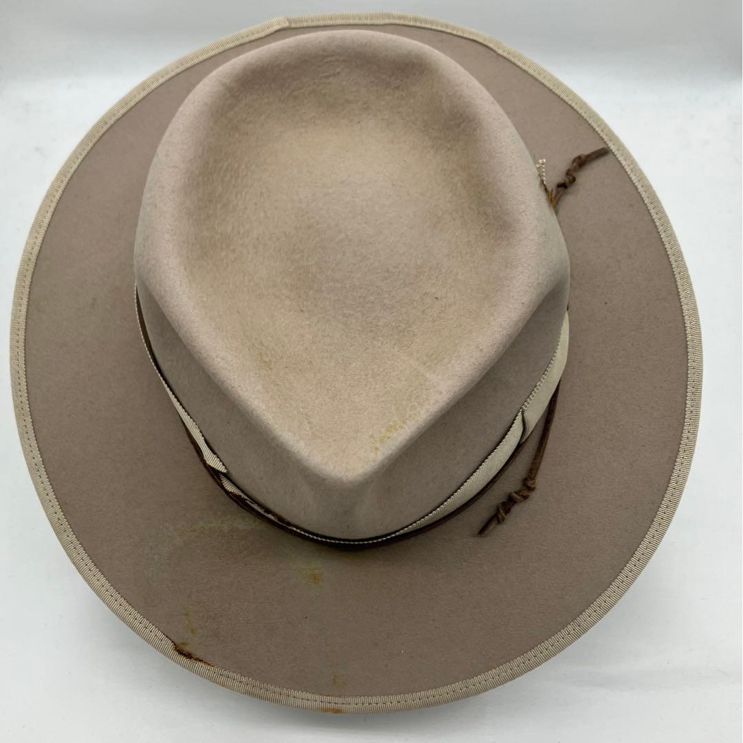 STETSON 60cm HAT ビンテージ　ステットソン　サンド