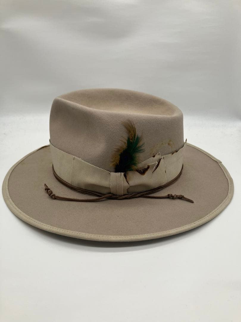 STETSON 60cm HAT ビンテージ　ステットソン　サンド