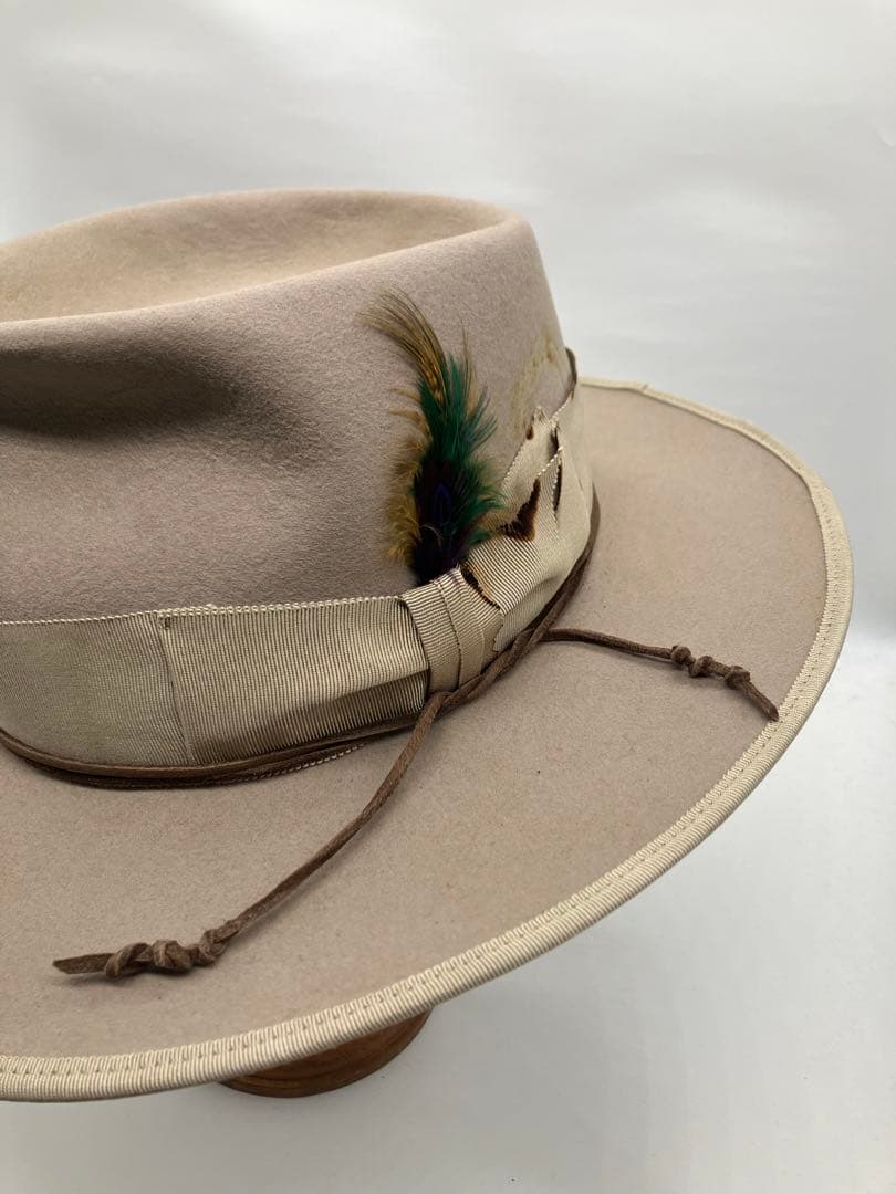STETSON 60cm HAT ビンテージ　ステットソン　サンド