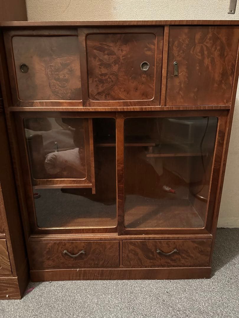 送料込　キャビネット　古家具　アンティーク　箪笥　収納　古民家　和風インテリア