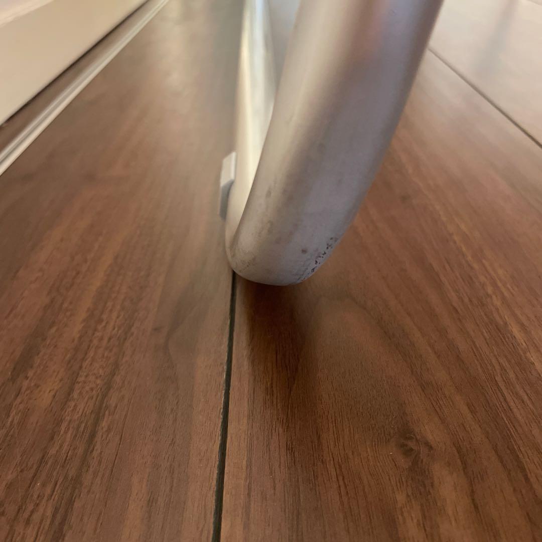 ロゴスアウトドアベンチ　オレンジストライプ