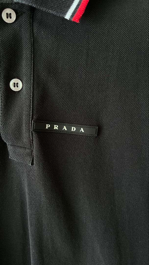 PRADA ポロシャツ　HIYADAM着用　ブラック