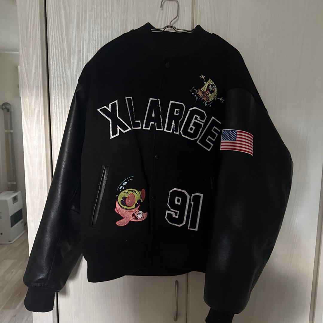 ［入手困難］XLARGE スタジャン スポンジボブ 値下げ可