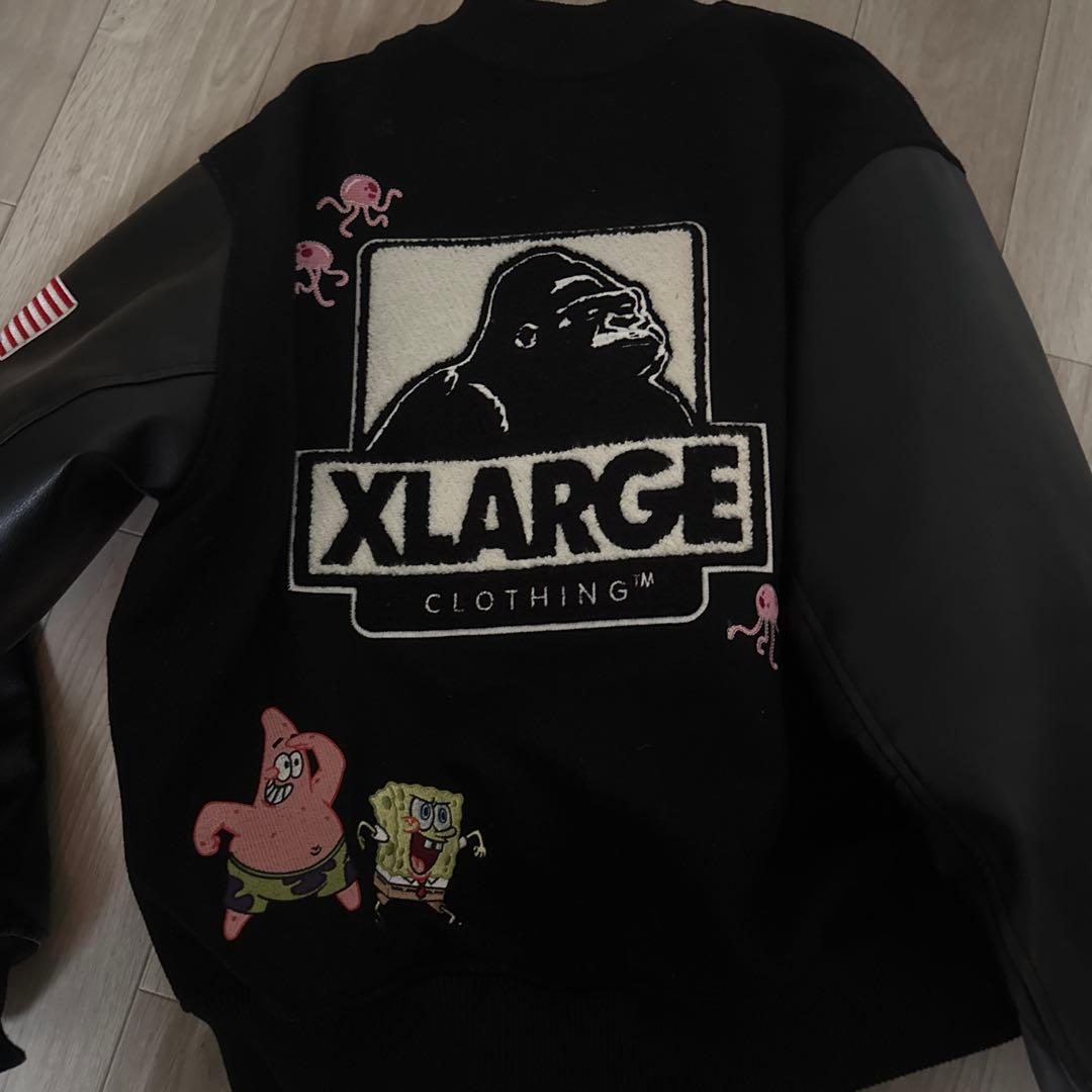 ［入手困難］XLARGE スタジャン スポンジボブ 値下げ可