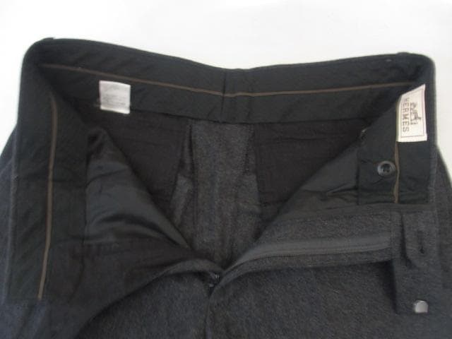 m21389★HERMES★メンズスラックスパンツ・ウール100％