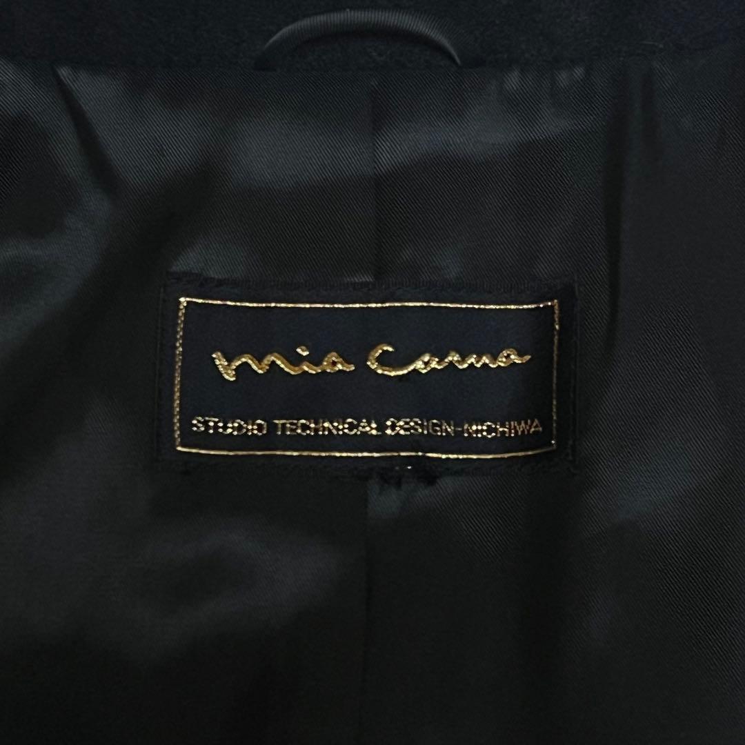 美品　mia carna カシミヤ100% ロングコート　黒　ミアカーナ