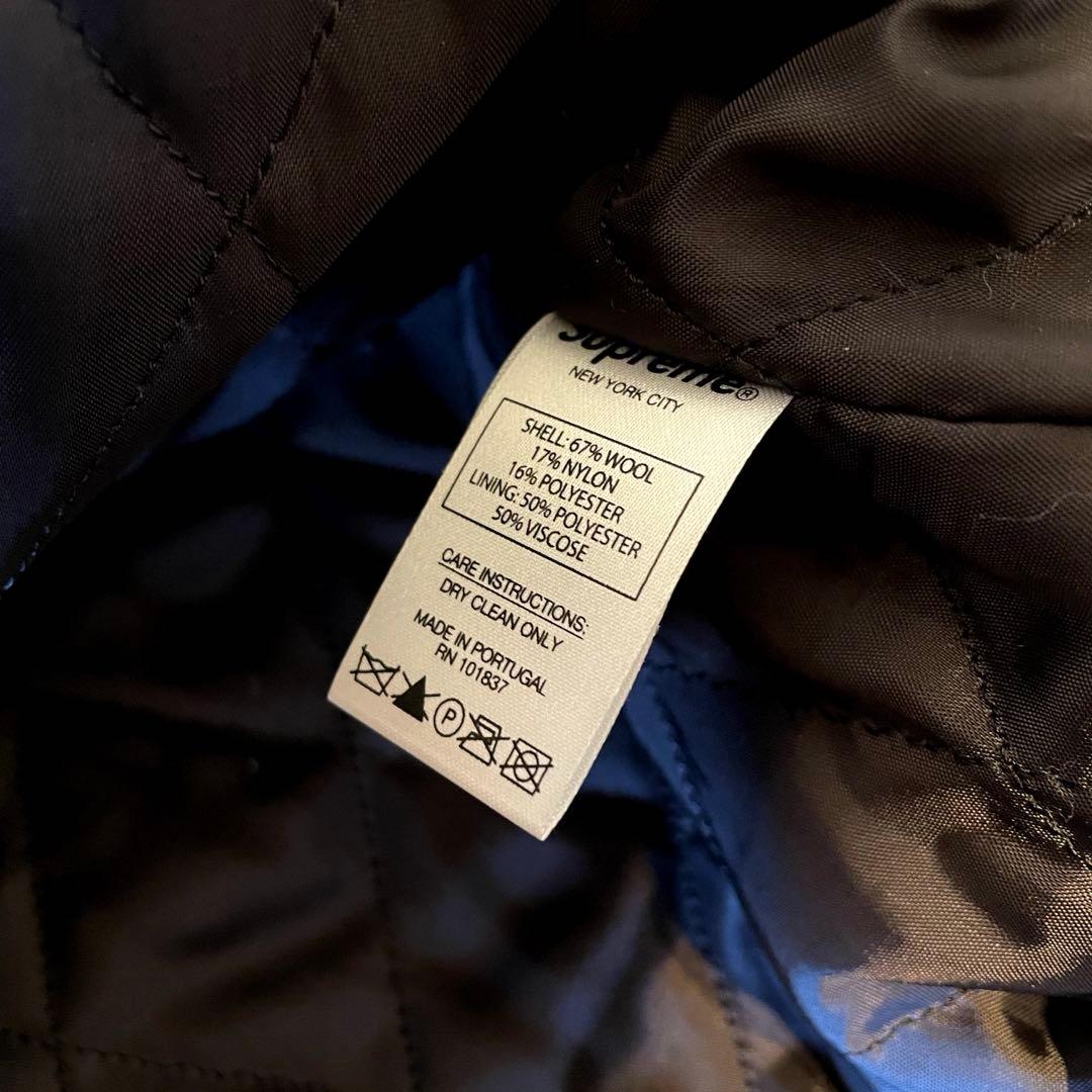 ブ*ル様 Supreme Script Logos Wool Overcoat