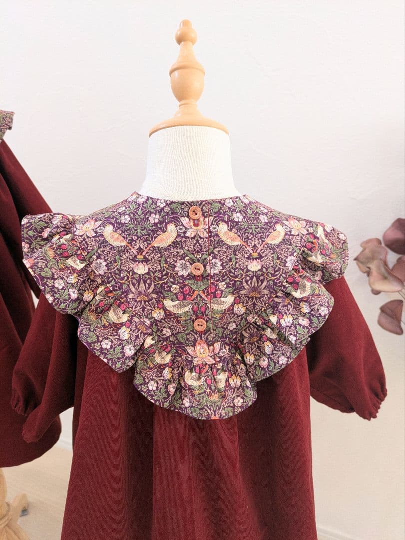 あおページ　Vヨークフリルワンピース　90、100cm　シャツ110cm