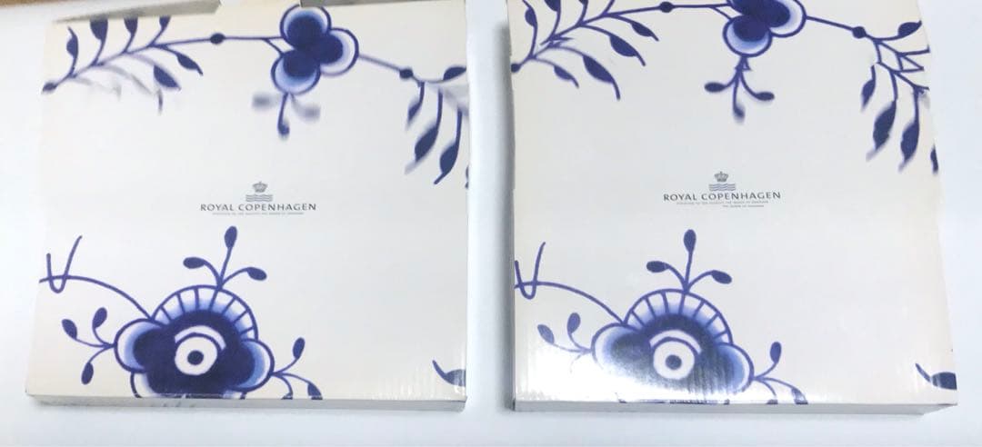 ロイヤルコペンハーゲン　ブルーフルーテッド　プレート２枚セット