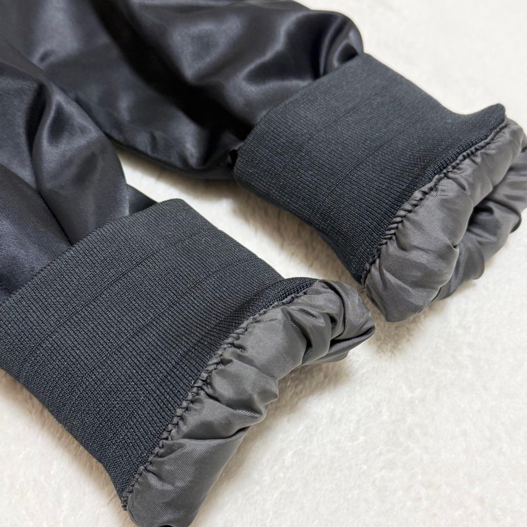 【美品】NIKE スタジャン ブルゾン スウッシュロゴ 刺繍 ワッペン 短丈