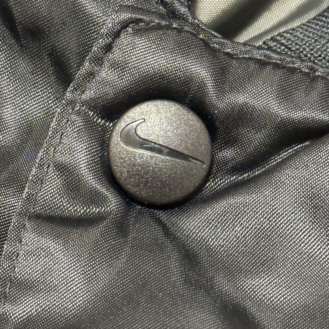 【美品】NIKE スタジャン ブルゾン スウッシュロゴ 刺繍 ワッペン 短丈